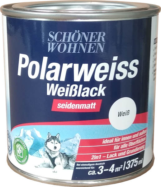 375ml Schöner Wohnen Polarweiss Weisslack seidenmatt