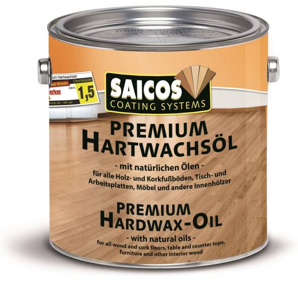 2,5L SAICOS Premium Hartwachsöl WEISS transparent matt