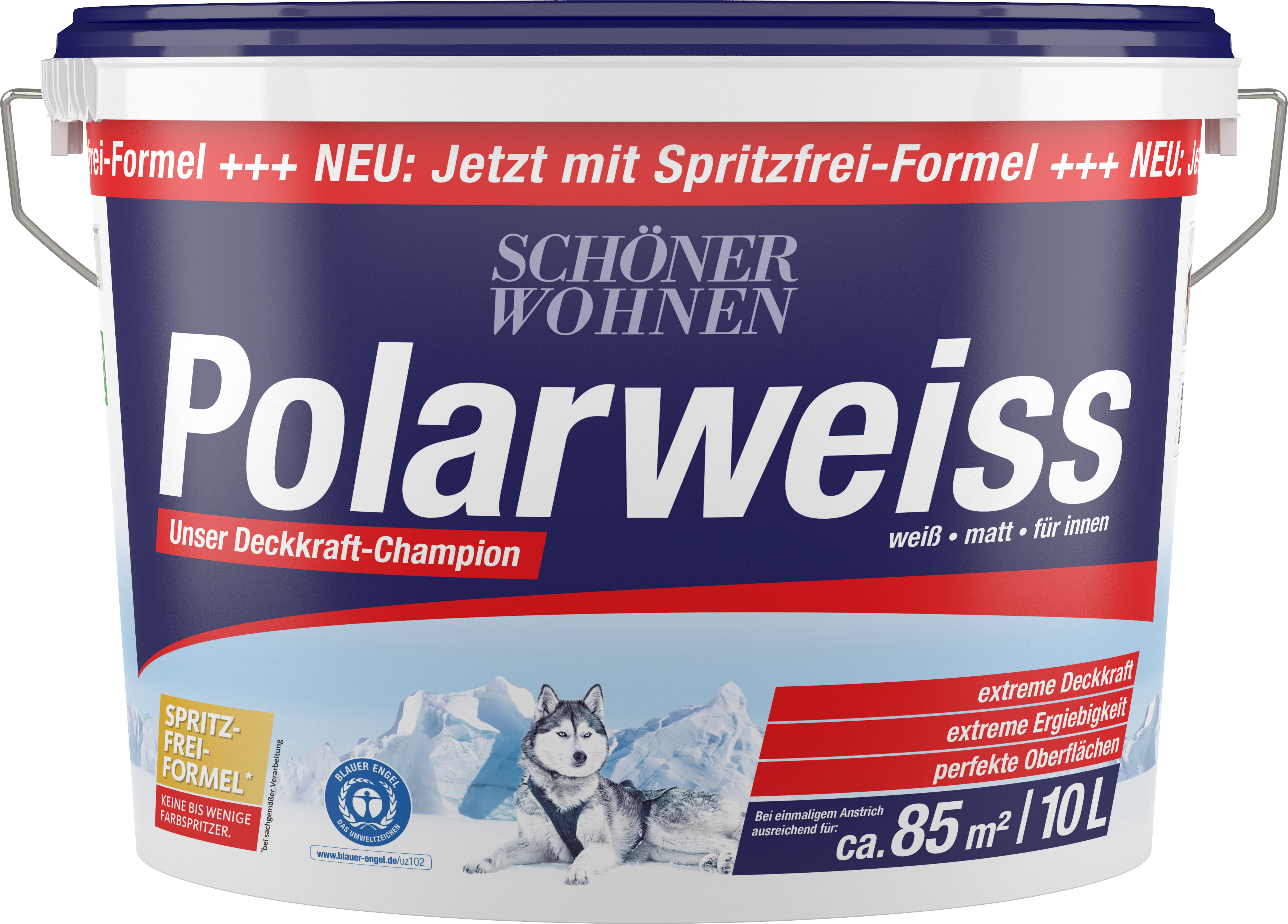 Farben Polarweiß | weiß Wandfarben Lacke & Baumarkt-Onlinehandel | | Scheuerbeständig, 10L
