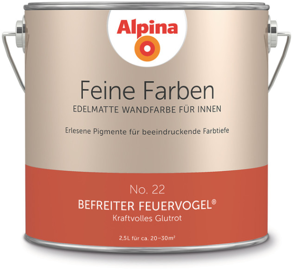 2,5L ALPINA Feine Farben Befreiter Feuervogel No22