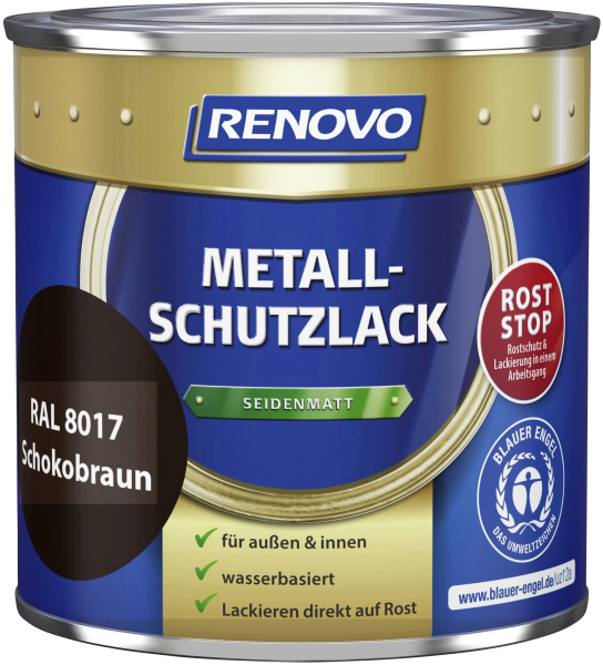 375ml Renovo Metallschutzlack sdm Schokobraun 8017