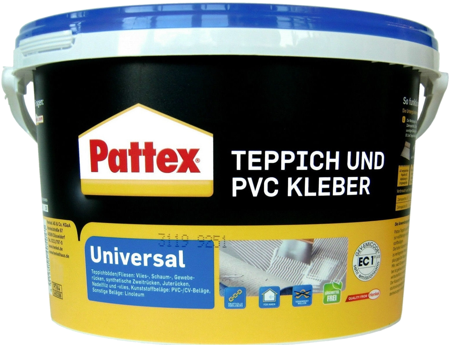 1kg Pattex TEPPICH und PVC Kleber, Klebstoffe