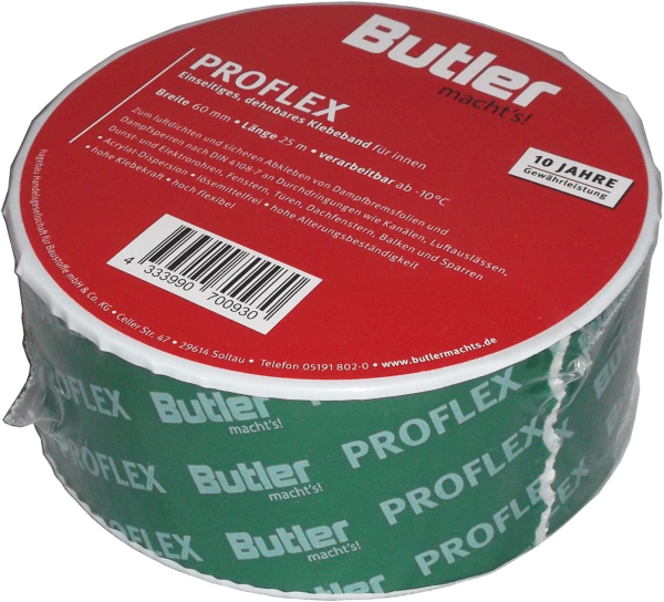25m Butler machts ProFlex Klebeband luftdicht grün