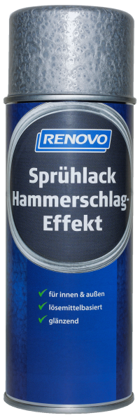 400ml Renovo Sprühlack Hammerschlag Silber