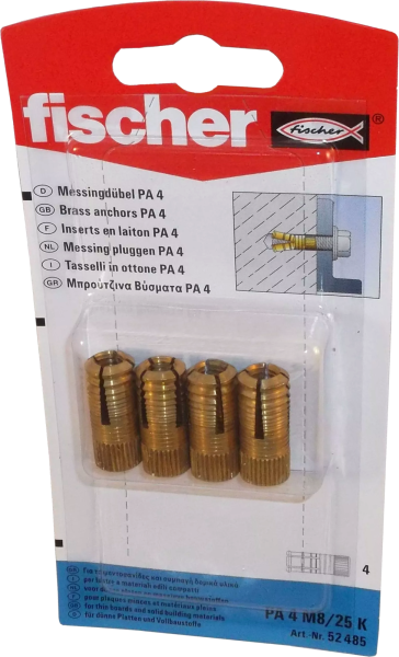 Fischer Messingdübel PA 4 M6/13,5 K