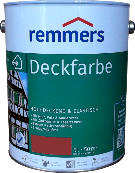 2x 5L Remmers Deckfarbe Skandinavisch Rot