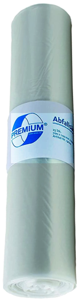 120 Liter Typ60 transparent Abfallsäcke Premium® 700x1100mm (25/Rolle)