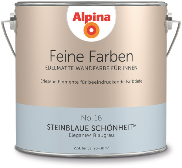 2,5L ALPINA Feine Farben Steinblaue Schönheit No16