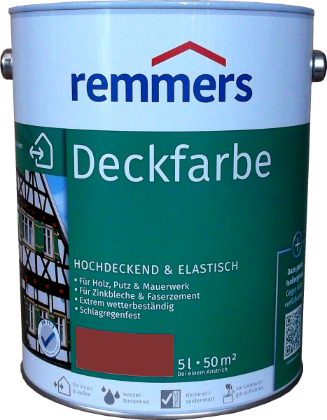 2x 5L Remmers Deckfarbe rotbraun