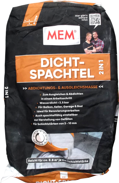 15kg MEM Dicht-Spachtel 2in1