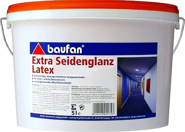 5L BAUFAN Extra Seidenglanz Latex E.L.F.