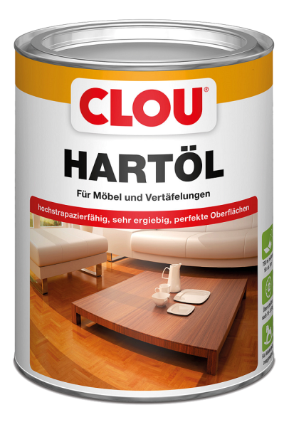 750ml Clou Hartöl weiss transparent