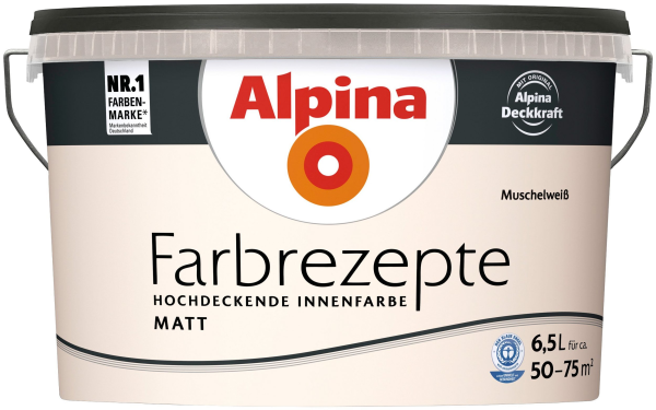 6,5L ALPINA Farbrezepte Muschelweiss