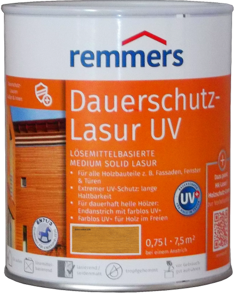 750ml Remmers Dauerschutz-Lasur UV Eiche rustikal