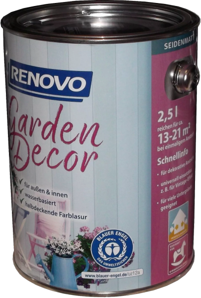 2,5L Renovo Garden Decor Farblasur Lavender Blue