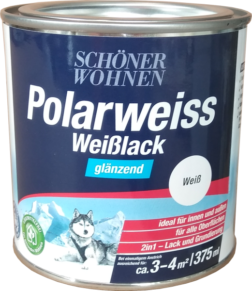 375ml Schöner Wohnen Polarweiss Weisslack glänzend