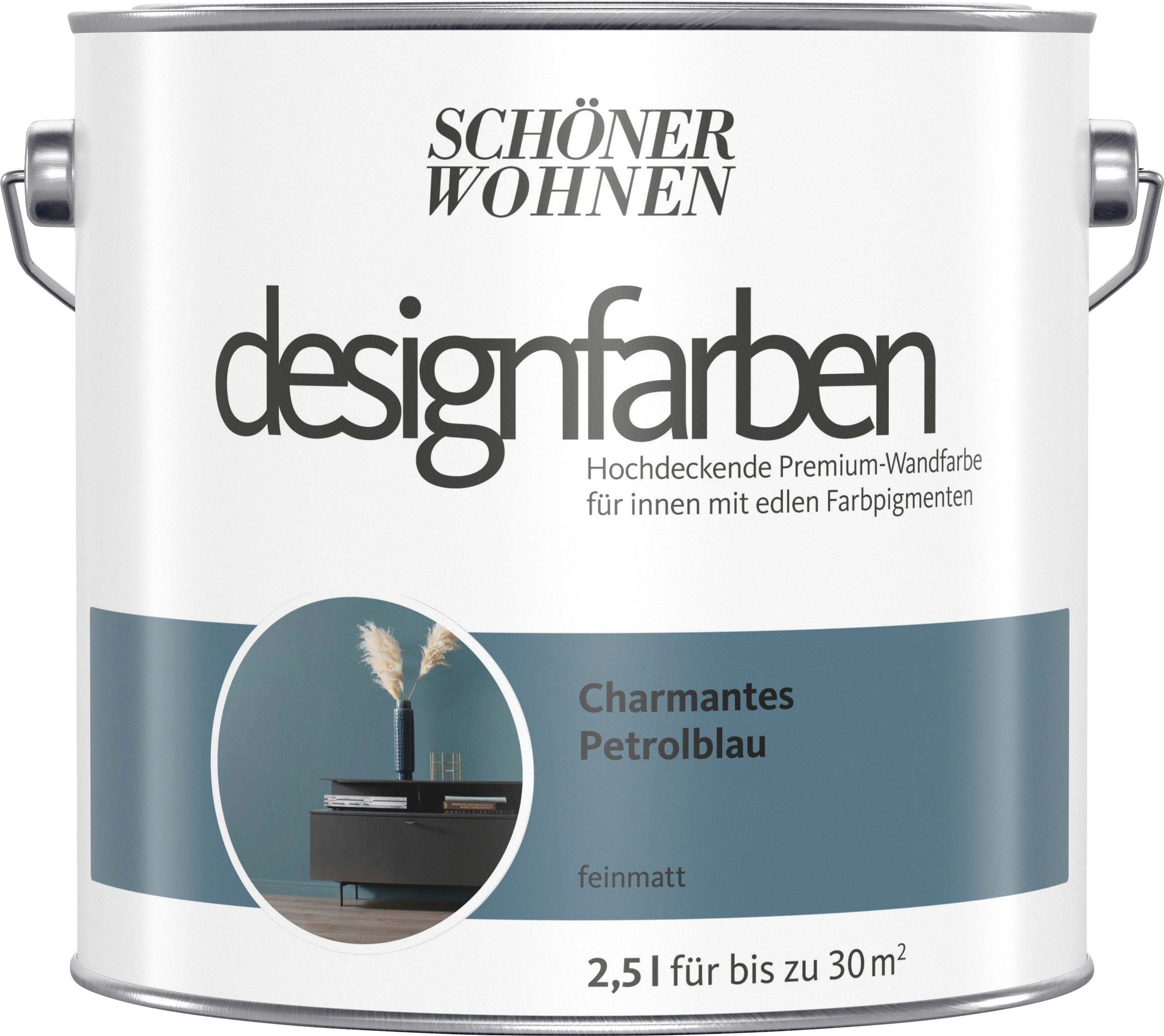 2,5L Schöner Wohnen Designfarbe Charmantes Petrolblau | Wandfarben | Farben  & Lacke | Baumarkt-Onlinehandel