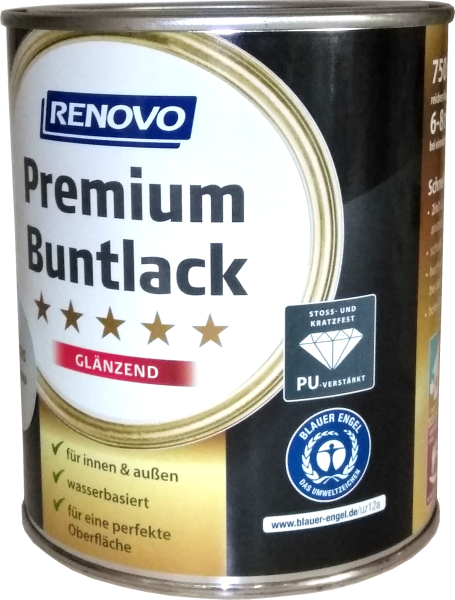 750ml Renovo Premium Buntlack glänzend RAL7001 Silbergrau