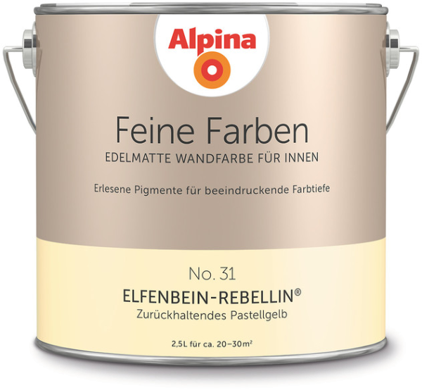 2,5L ALPINA Feine Farben Elfenbein-Rebellin No.31