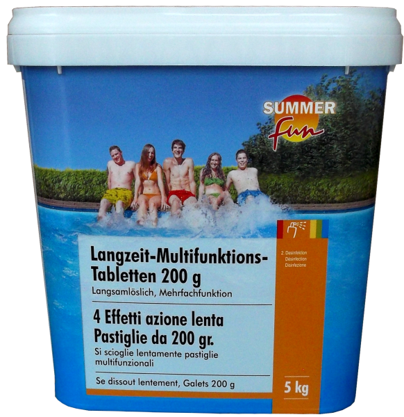 5kg Langzeit-Multifunktions-Tabletten (Algen, Flock, Chlor)