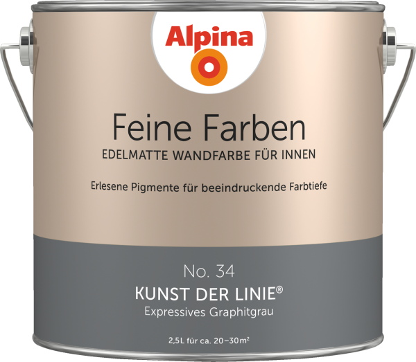 2,5L ALPINA Feine Farben Kunst der Linie No.34